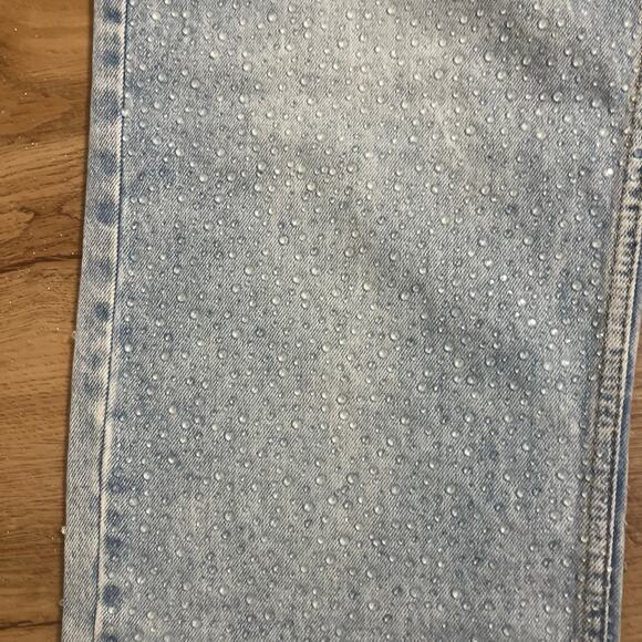 ZARA Women’s Raindrop Jeans Blue High Rise Straight Leg Denim Pants Size 8 - Picture 10 of 12